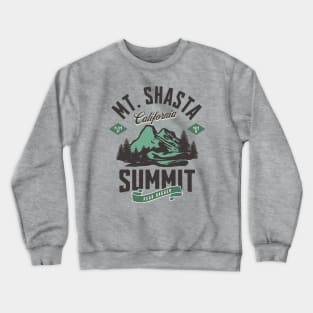 Mt Shasta California Summit Peak Bagger Crewneck Sweatshirt